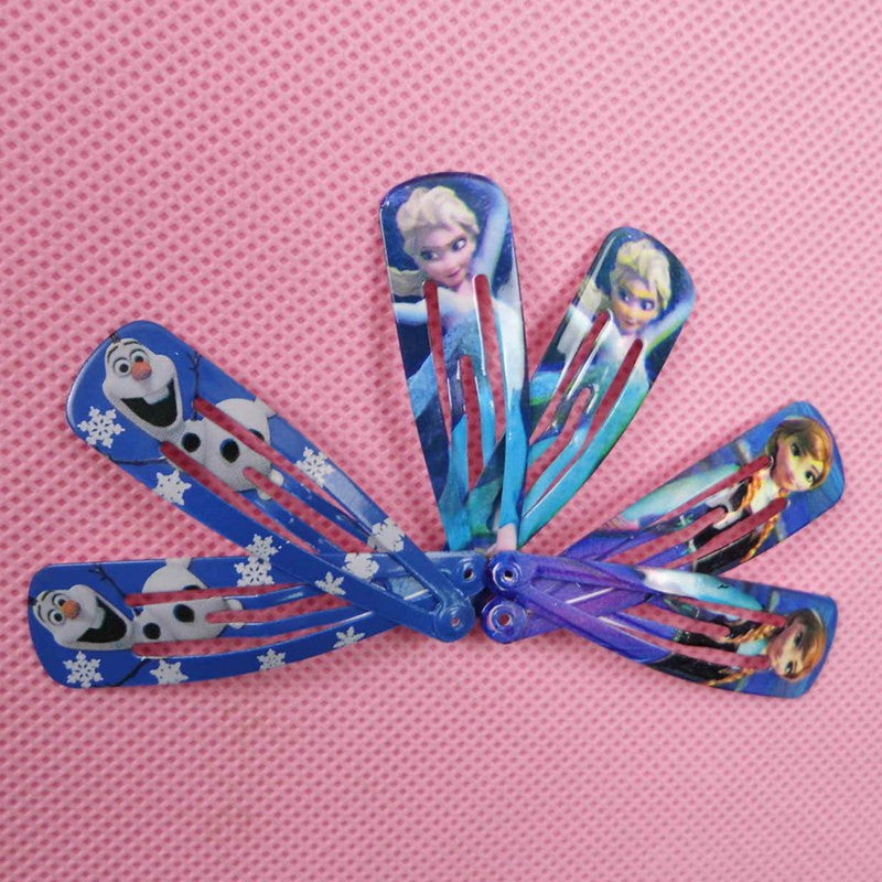 9pcs/lot Elsa Anna Clip Hairpins Hairclips Headwear Elsa Anna Olaf Clips - Shopy Max