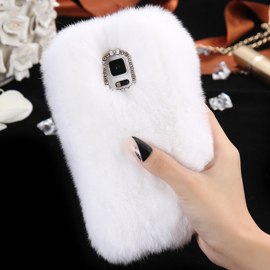 Luxury Warm Rabbit Hair Case For Samsung Note 4 Fashion Winter Ultra Slim Protect Back Cover For Samsung Galaxy Note4 Fundas - Shopy Max