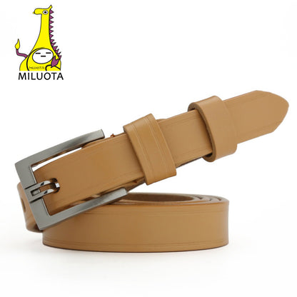 [MILUOTA] 2016 Designer Belts for Women Genuine Leather Fashion Dress belt