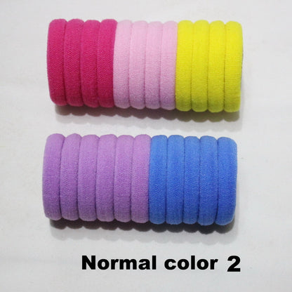 50pcs/lot Girl Candy Color Rubber band Fashion high elastic hair rope ties