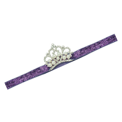 High Quality Princess Glitter Headbands For Baby Girls Sweet DIY