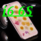 i6 /6s /Plus True Flower Stylish Clear Hard PC Case for iPhone 6 /6S for iPhone 6 Plus /6s Plus Real Flora Girl Romantic Cover - Shopy Max