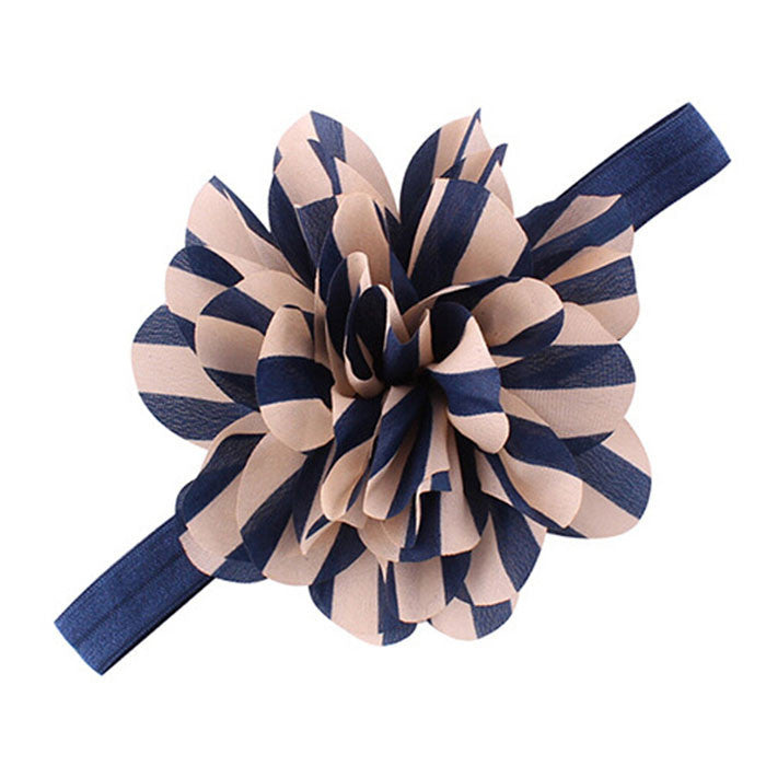 Best Deal New Fashion 1PC Lovely Baby Girls Headbands Striped Flower Headbands