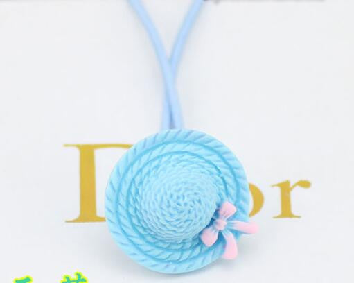 Hair accessories for children new arrival cap shape hair ring free shipping baby girl bow rubber band headwear wholesale