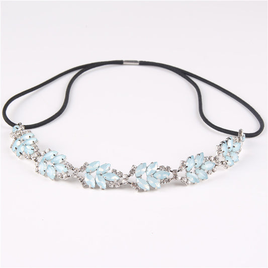 New Arrival High Quality Headband Blue Stone Crystal Rhinestone Headbands