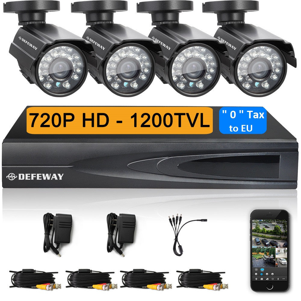 HD 1080P 8ch CCTV System NVR Kit for IP camera 8 channel full 960H video recorder with  800TVL video surveillance system