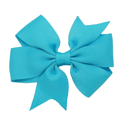 3" New Fashion High Quality Pinwheel Solid Hair Bow For Baby Girls Sweet Lovely Hairgrips - Shopy Max