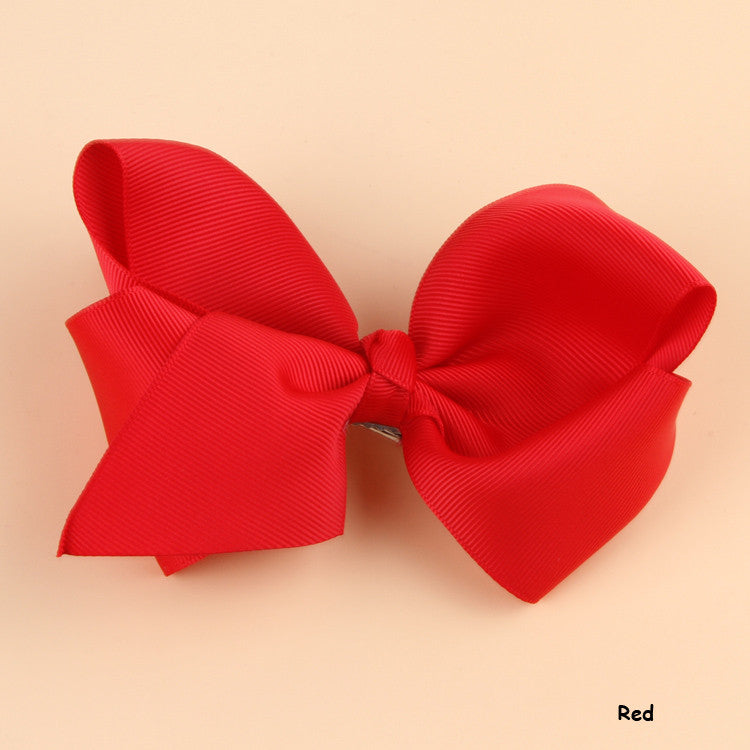 Cute Baby Grosgrain Ribbon Bow Hair Clip Pin Flower Baby Girl Headdress Accessories