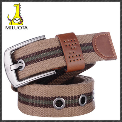 [MILUOTA] 2014 canvas pin buckle belt unisex military belt Army tactical fashion