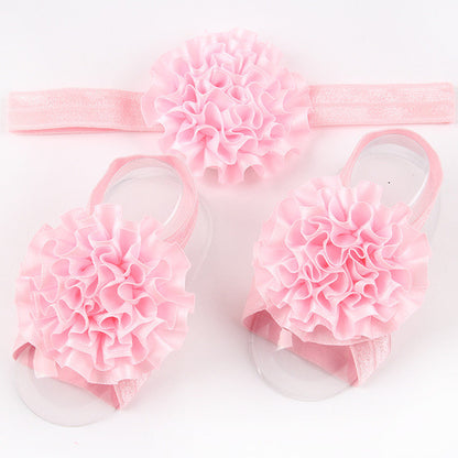 10Clrs Fashion Hot children Infant Baby Toddler girls flower Headband footband 3pcs - Shopy Max