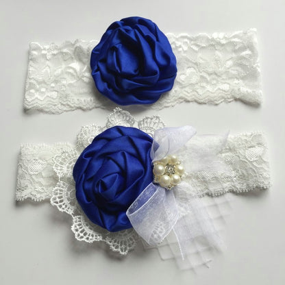 1set/lot  Satin Flower Matching Handmade Lace Bow Headband Baby Headband  Luxe Headband