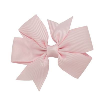 3" New Fashion High Quality Pinwheel Solid Hair Bow For Baby Girls Sweet Lovely Hairgrips - Shopy Max