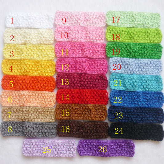 52pcs/lot Free Shipping Baby Hair band Crochet Headbands Children Hair bands