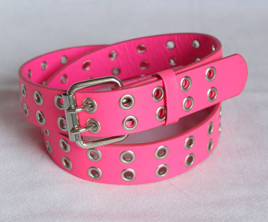 Many more color  PU belts for kids childrens girls boys plain buckle  with Play rivet