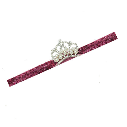 High Quality Princess Glitter Headbands For Baby Girls Sweet DIY