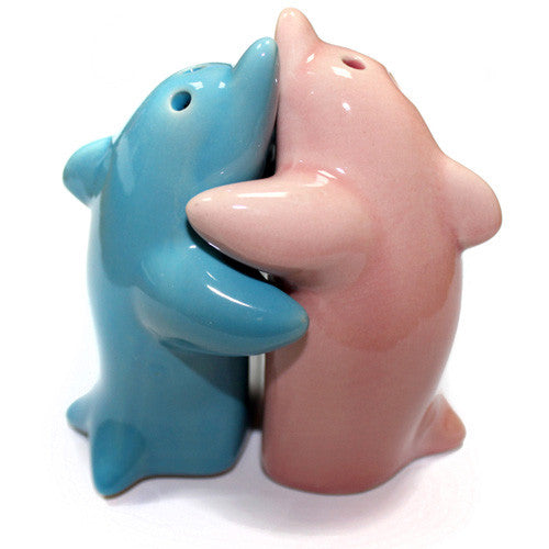 Salt & Pepper - Hugging Dolphins Pink & Blue - Shopy Max