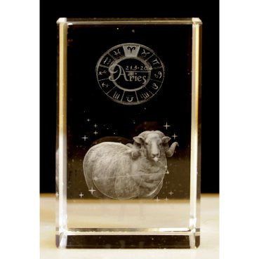 Zodiac Crystal Block Aries